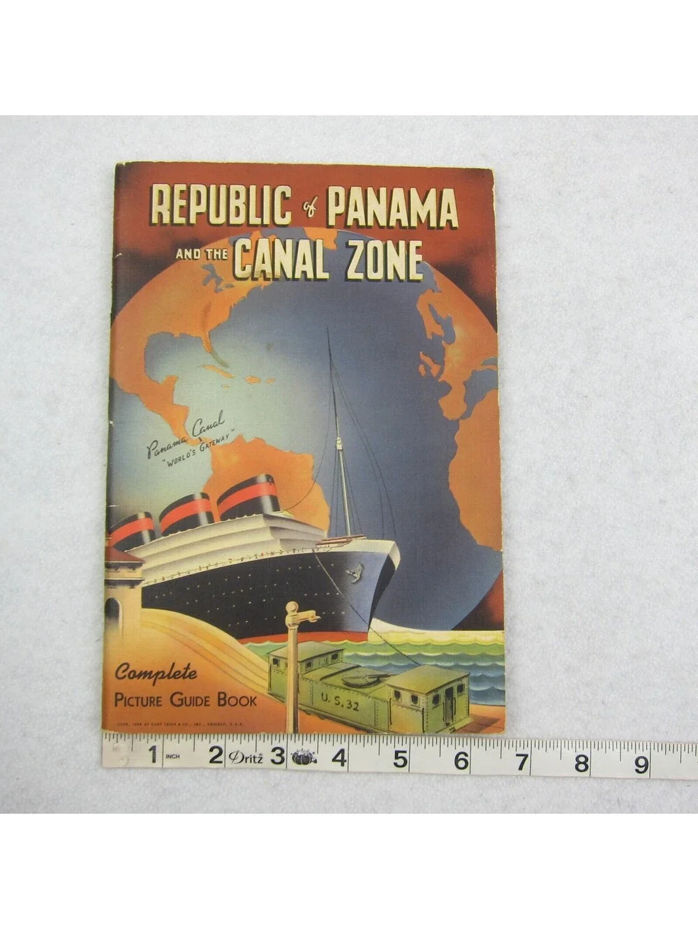Republic of Panama and the Canal Zone: Complete Picture Guide Book Vintage 1940